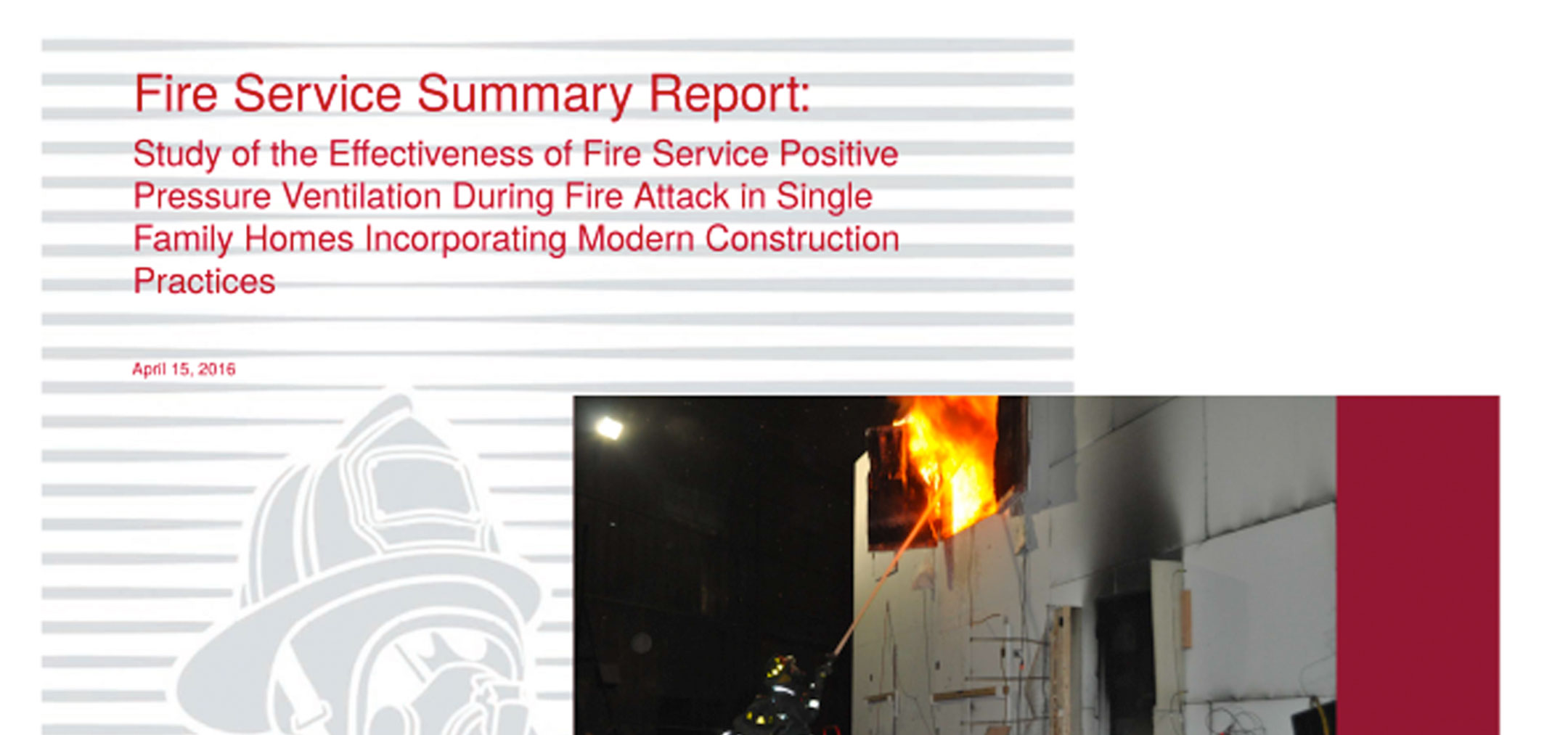 FSRI Releases Fire Service Summary Report on PPA-PPV