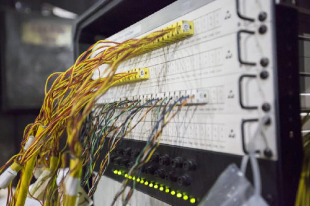 Wires in control room