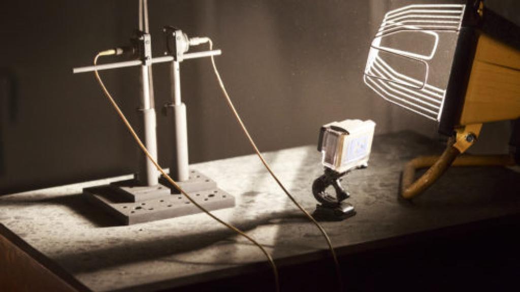 Halogen light stock image