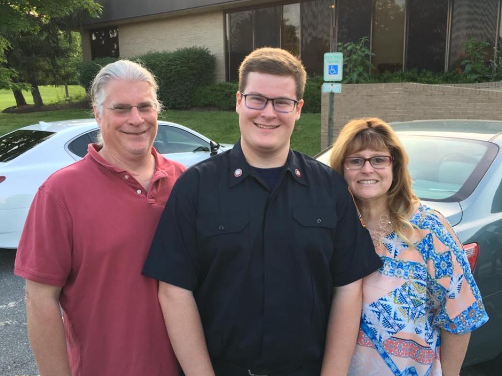 Thomas Good with parents