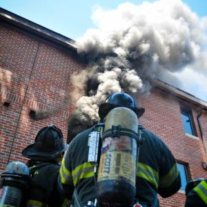 Smoke from brick window in governors island experiments