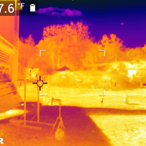 Thermal image of explosion caused by lithium-ion battery in a residential compartment