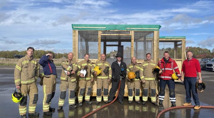 Firefighters on Field