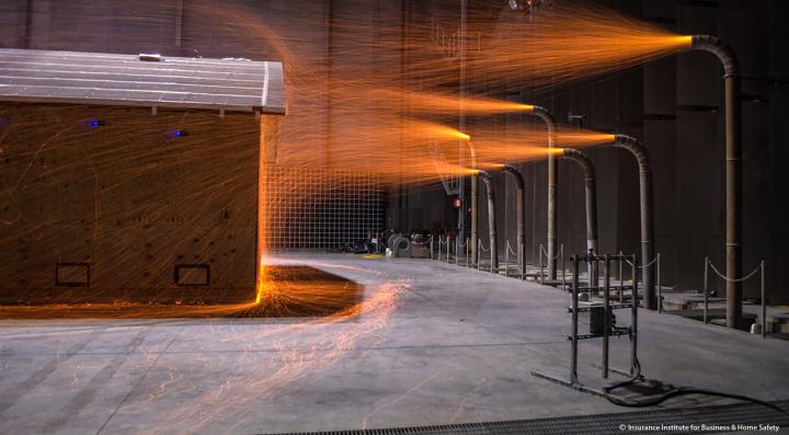 Journal Article Reports on Factors Influencing Ember Accumulation Near a Building