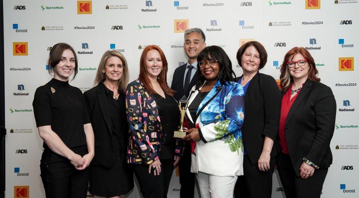 Members of the team who worked on Take charge campiagn for battery safety won Stevie award 2024 