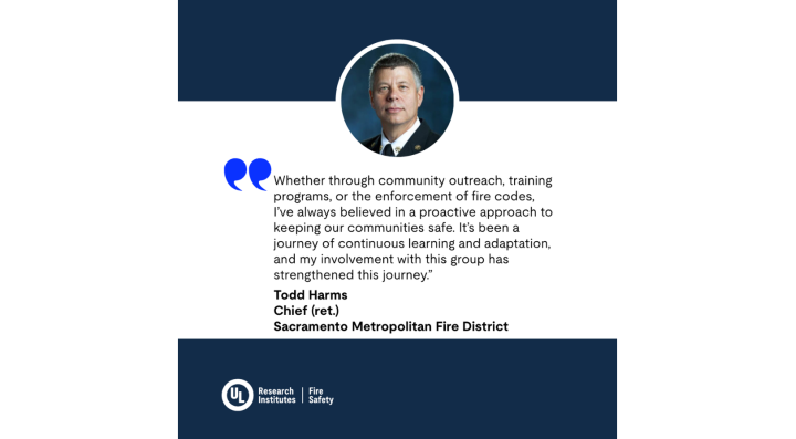 Featuring Todd Harms inaugural advisory board member of the Fire Safety Research Institute