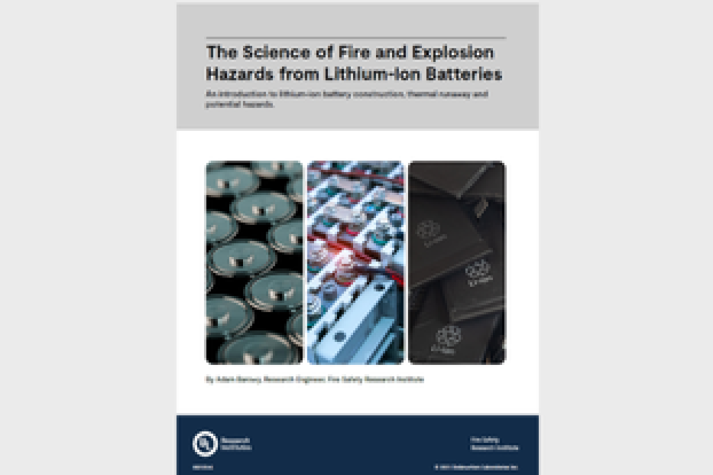 The Science of Fire and Explosion Hazards from Lithium-Ion Batteries | Guidebook