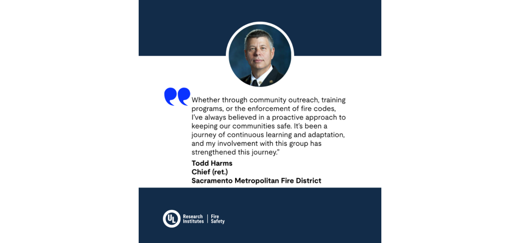Featuring Todd Harms inaugural advisory board member of the Fire Safety Research Institute