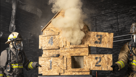 Dollhouse or Reduced-Scale Fire Behavior Prop