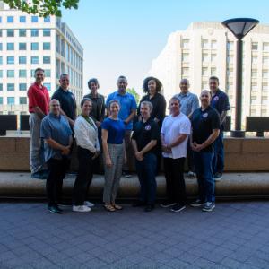 Training Advisory Committee members gathered for a group photo during the Washington, D.C. meeting