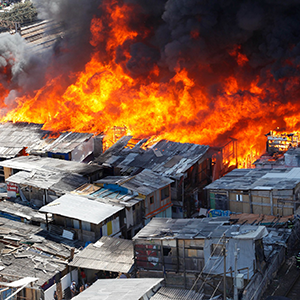 Fires pose a significant threat to informal settlements