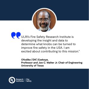 Ofodike (‘DK’) Ezekoye, Professor and Joe C. Walter Jr. Chair in Engineering at University of Texas, is a new addition to the Advisory Board