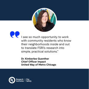 Dr.Kimberlee Guenther joins UL's FSRI Advisory Board 